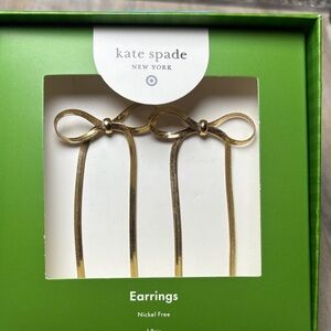Kate Spade Gold Ribbon Earrings
